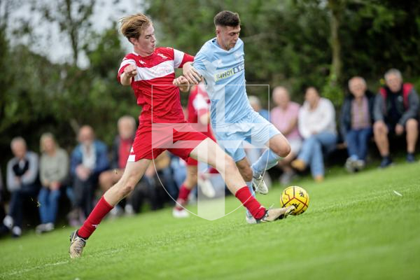 Picture by Sophie Rabey.  07-09-24.  Football action at St Peters, Sylvans vs North.