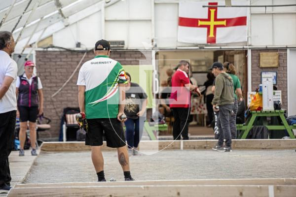 Picture by Sophie Rabey.  08-09-24.  Petanque Open action.