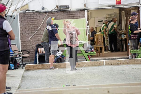 Picture by Sophie Rabey.  08-09-24.  Petanque Open action.
Matilde Brown (13).