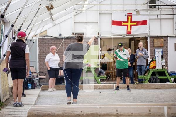 Picture by Sophie Rabey.  08-09-24.  Petanque Open action.