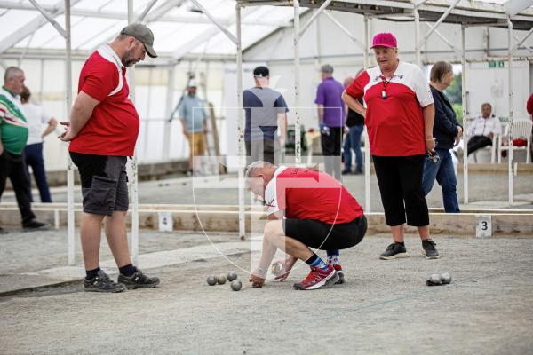 Picture by Sophie Rabey.  08-09-24.  Petanque Open action.