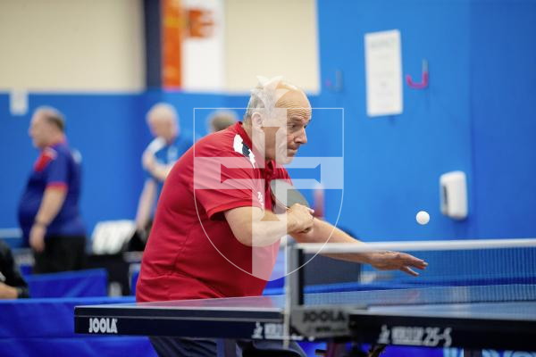 Picture by Peter Frankland. 13-09-24 Table Tennis - Veterans Home Nations 2024 Championships. Jersey players.