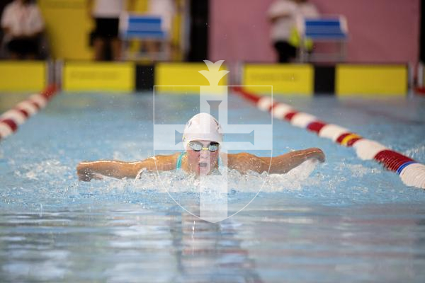 Picture by Sophie Rabey.  05-10-24.  GASA 100m Championships 2024 at St Sampsons High School.
Female 9 & Over 100 SC Meter IM.
Jodi Payne.