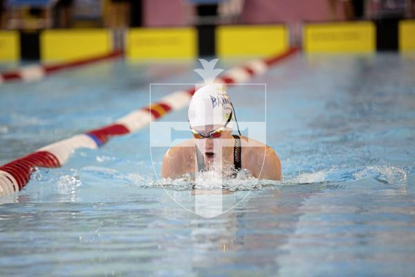 Picture by Sophie Rabey.  05-10-24.  GASA 100m Championships 2024 at St Sampsons High School.
Female 9 & Over 100 SC Meter IM.
Caitlin Lee.