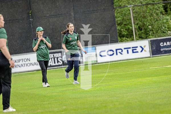 Picture by Sophie Rabey.  06-06-25.  Cricket Action at KGV.  Guernsey Women vs Lloyds of London Women.