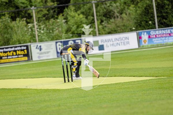 Picture by Sophie Rabey.  06-06-25.  Cricket Action at KGV.  Guernsey Women vs Lloyds of London Women.
