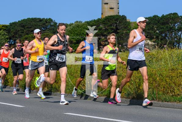 Photo by Andrew Le Poidevin, 15-06-2025. Guernsey Athletics Chertsey House Dental Road Series. Fathers Day 10k. Imperial Hotel to Grande Rocque.