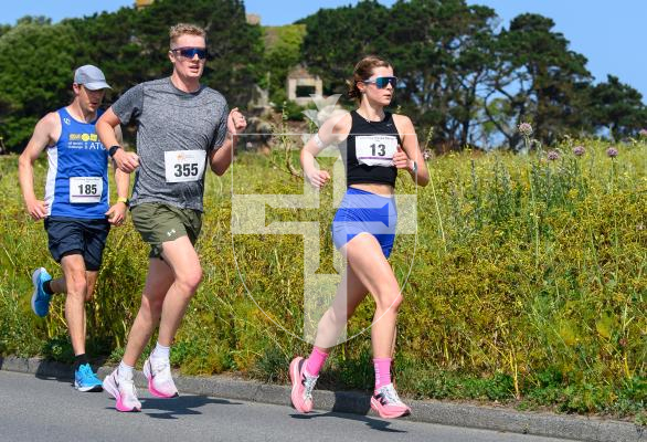 Photo by Andrew Le Poidevin, 15-06-2025. Guernsey Athletics Chertsey House Dental Road Series. Fathers Day 10k. Imperial Hotel to Grande Rocque.