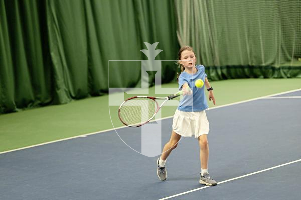 Picture by Sophie Rabey.  22-07-25.  BNP Paribas Guernsey Open Tennis.
U11s Semi Finals - Alexandra Smith and Imogen Costen(pictured) .