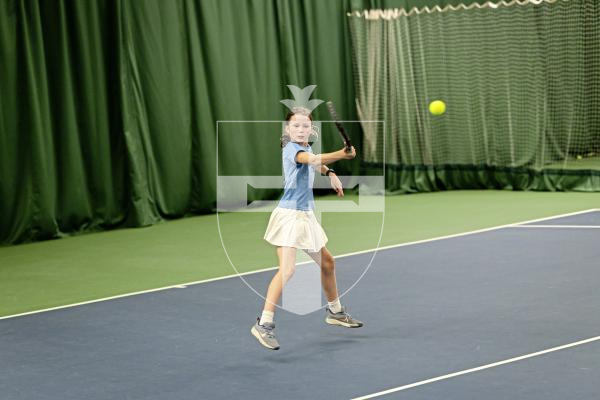 Picture by Sophie Rabey.  22-07-25.  BNP Paribas Guernsey Open Tennis.
U11s Semi Finals - Alexandra Smith and Imogen Costen(pictured) .