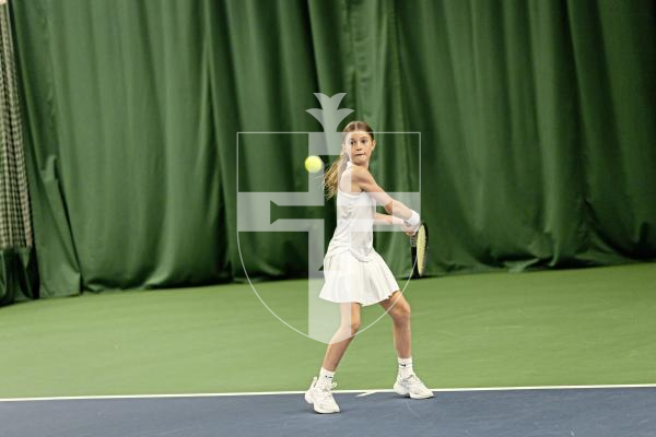 Picture by Sophie Rabey.  22-07-25.  BNP Paribas Guernsey Open Tennis.
U11s Final - Svea Newark (pictured) vs Alexandra Smith.