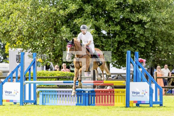 Picture by Peter Frankland. 23-08-25 Horse of the Year Show at Chemin Le Roi. Justin Ogier on Artist