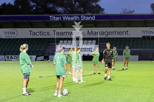 Picture by Sophie Rabey.  26-08-25.  GFC women training session at Victoria Park ahead of their game this weekend.  Interviews and training action.