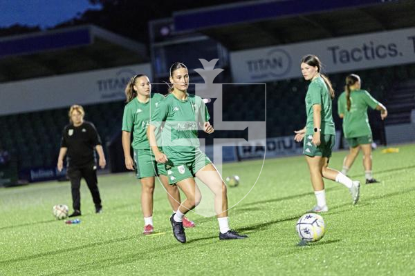Picture by Sophie Rabey.  26-08-25.  GFC women training session at Victoria Park ahead of their game this weekend.  Interviews and training action.