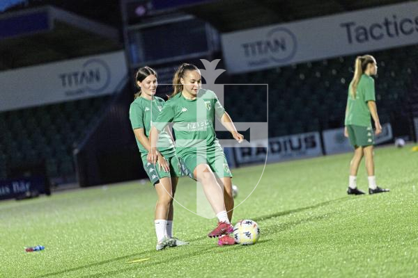 Picture by Sophie Rabey.  26-08-25.  GFC women training session at Victoria Park ahead of their game this weekend.  Interviews and training action.