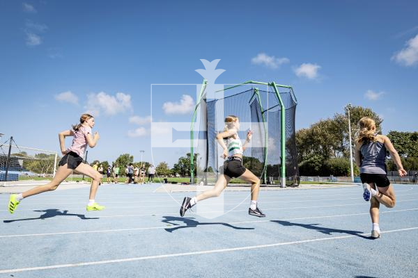Picture by Sophie Rabey.  31-08-25.  Athletics Action at Footes Lane.
200m
