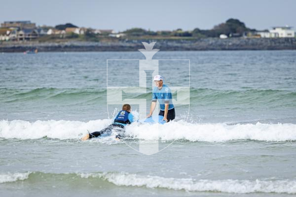 Picture by Sophie Rabey.  20-09-25.   Healing Waves, a Jersey bases Ocean Therapy Centre, are over again in Guernsey to host adaptive surfing sessions.
Blake Le Ber enjoying time out on the water.