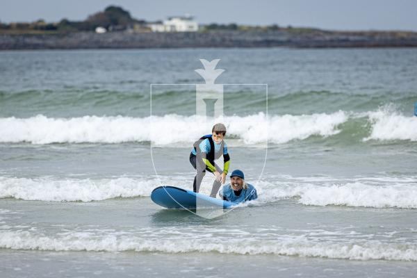 Picture by Sophie Rabey.  20-09-25.   Healing Waves, a Jersey bases Ocean Therapy Centre, are over again in Guernsey to host adaptive surfing sessions.
Ethan Mullaly (7).
