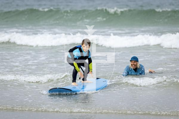 Picture by Sophie Rabey.  20-09-25.   Healing Waves, a Jersey bases Ocean Therapy Centre, are over again in Guernsey to host adaptive surfing sessions.
Ethan Mullaly (7).