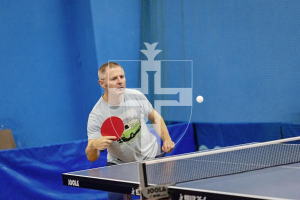 Picture by Sophie Rabey.  25-09-25.  Div 1 Table Tennis action.
Phil Ogier