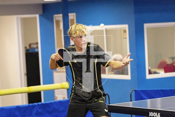 Picture by Sophie Rabey.  25-09-25.  Div 1 Table Tennis action.
Oskar Cleal.