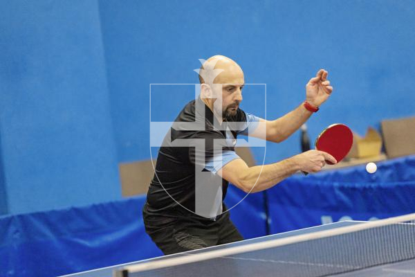 Picture by Sophie Rabey.  25-09-25.  Div 1 Table Tennis action.
Jamie Ferbrache