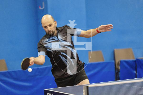 Picture by Sophie Rabey.  25-09-25.  Div 1 Table Tennis action.
Jamie Ferbrache