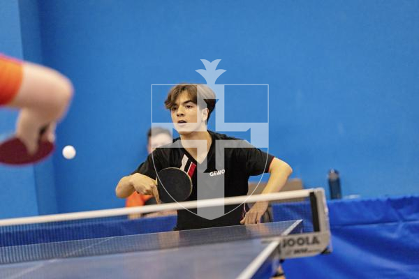 Picture by Sophie Rabey.  25-09-25.  Div 1 Table Tennis action.