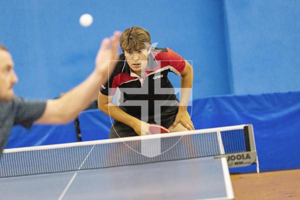 Picture by Sophie Rabey.  25-09-25.  Div 1 Table Tennis action.
Barnaby Groves