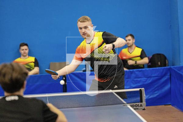 Picture by Sophie Rabey.  25-09-25.  Div 1 Table Tennis action.
Matt Casey