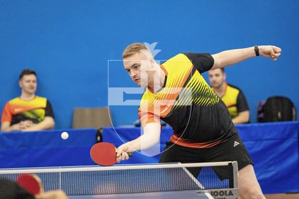 Picture by Sophie Rabey.  25-09-25.  Div 1 Table Tennis action.
Matt Casey