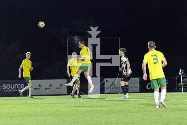 Picture by Sophie Rabey.  30-09-25.  Football action at Blanche Pierre Lane - Vale Rec vs Saints.