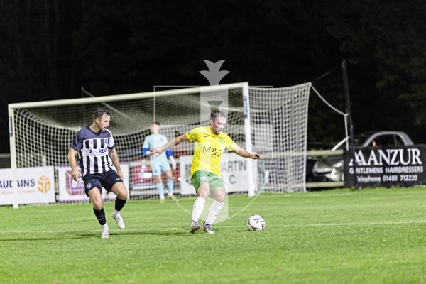 Picture by Sophie Rabey.  30-09-25.  Football action at Blanche Pierre Lane - Vale Rec vs Saints.