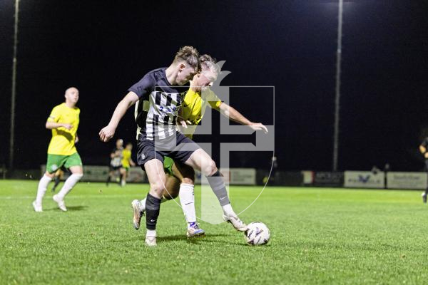 Picture by Sophie Rabey.  30-09-25.  Football action at Blanche Pierre Lane - Vale Rec vs Saints.