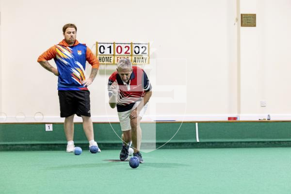 Picture by Sophie Rabey.  11-10-25.  World Singles Bowls qualifiers at Guernsey Indoor Bowls Stadium.
David Anderson.