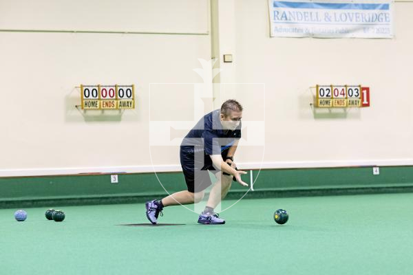 Picture by Sophie Rabey.  11-10-25.  World Singles Bowls qualifiers at Guernsey Indoor Bowls Stadium.
Alison Merrien.