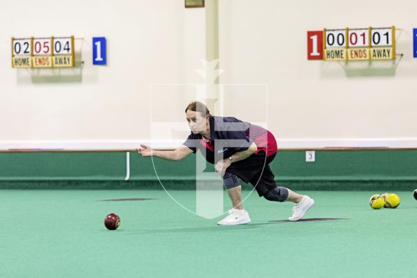 Picture by Sophie Rabey.  11-10-25.  World Singles Bowls qualifiers at Guernsey Indoor Bowls Stadium.
Rose Ogier.
