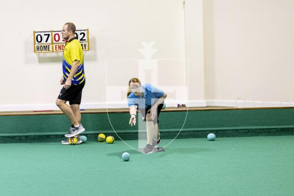 Picture by Sophie Rabey.  11-10-25.  World Singles Bowls qualifiers at Guernsey Indoor Bowls Stadium.
Catherine Bonsall