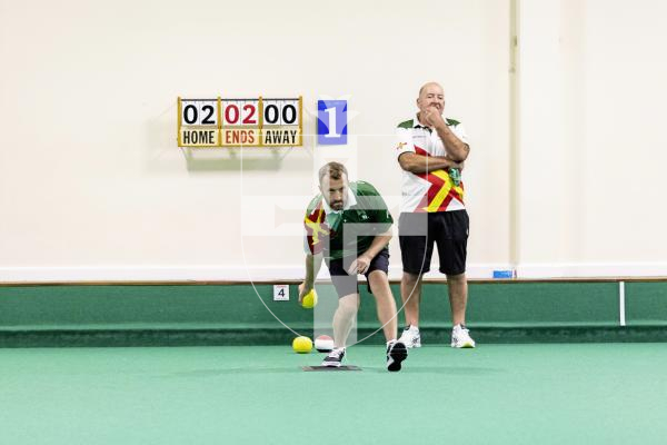 Picture by Sophie Rabey.  11-10-25.  World Singles Bowls qualifiers at Guernsey Indoor Bowls Stadium.
Kris Bichard.