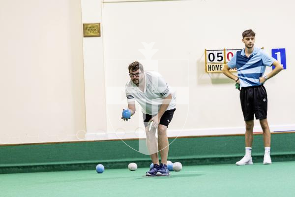 Picture by Sophie Rabey.  11-10-25.  World Singles Bowls qualifiers at Guernsey Indoor Bowls Stadium.
Perry Martin.