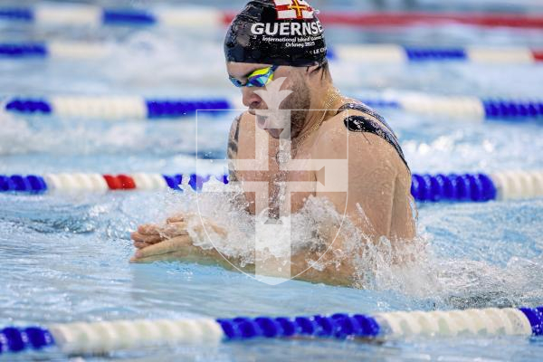 Picture by Peter Frankland. 22-11-25 Swimming at Beau Sejour. Channel Islands Championships. Luke Le Cras