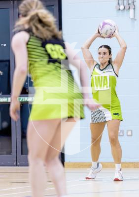 Picture by Peter Frankland. 25-11-25 Netball at St Sampson's High. Game One. Lightning Strike v Rezzers Black