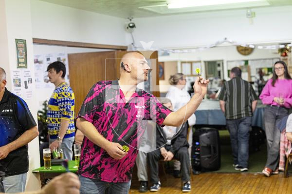 Picture by Sophie Rabey.  06-12-25.  Guernsey series of darts 2025 finals at RAF club.
Will Konken