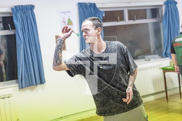 Picture by Sophie Rabey.  06-12-25.  Guernsey series of darts 2025 finals at RAF club.
Paul Wall