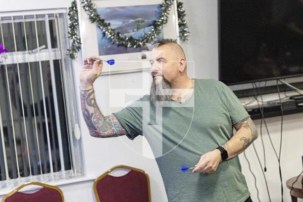 Picture by Sophie Rabey.  06-12-25.  Guernsey series of darts 2025 finals at RAF club.