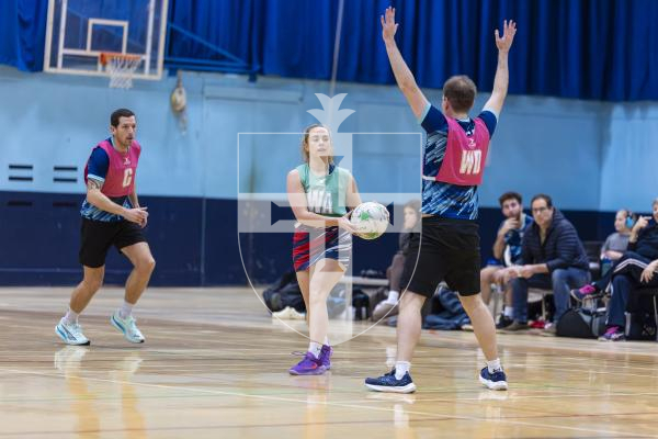Picture by Peter Frankland. 13-02-26 Netball at Beau Sejour. Guernsey v Royal Navy.