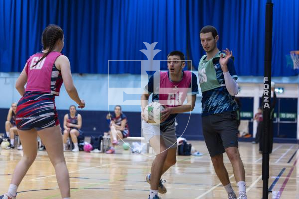 Picture by Peter Frankland. 13-02-26 Netball at Beau Sejour. Guernsey v Royal Navy.