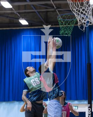 Picture by Peter Frankland. 13-02-26 Netball at Beau Sejour. Guernsey v Royal Navy.