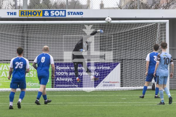 Picture by Peter Frankland. 21-02-26 Football at Victoria Park. Rovers v North.