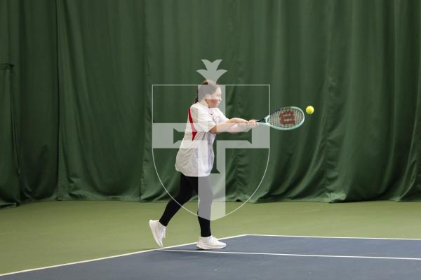 Picture by Sophie Rabey.  22-02-26.  BNP Paribas Mini Tennis Team Challenge at Guernsey Tennis Club.
Olivia Douglass.
